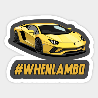 When Lambo? #whenlambo - Crypto fans Sticker